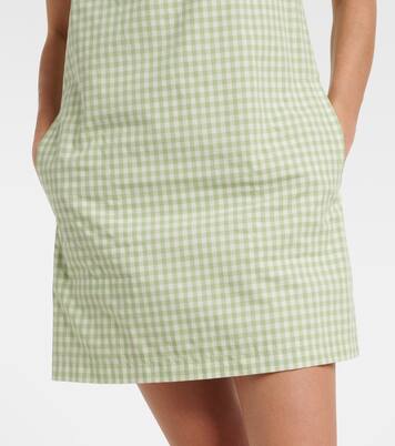 Sloan gingham cotton-blend minidress | Simkhai