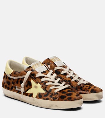 Super-Star leopard-print calf hair sneakers | Golden Goose