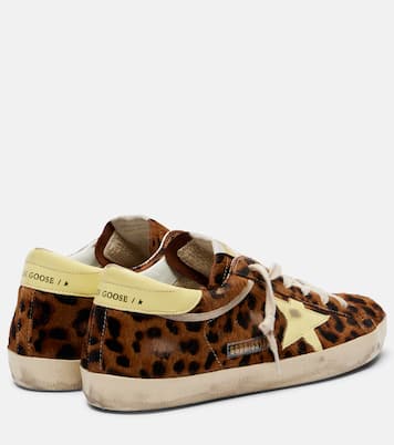 Super-Star leopard-print calf hair sneakers | Golden Goose