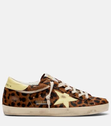 Super-Star leopard-print calf hair sneakers | Golden Goose