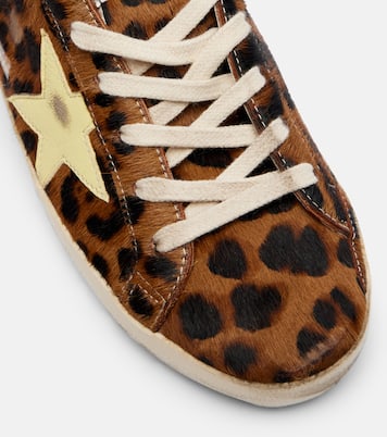 Super-Star leopard-print calf hair sneakers | Golden Goose