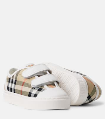 Burberry Check canvas sneakers | Burberry Kids