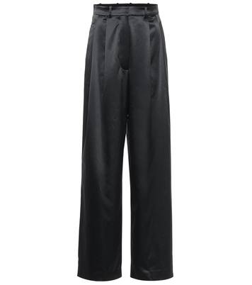 Pantalon ample à taille haute en satin | Dodo Bar Or