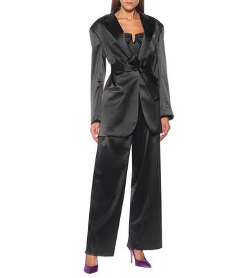 Pantalon ample à taille haute en satin | Dodo Bar Or