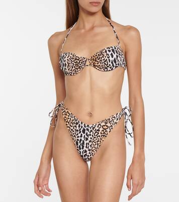 Culotte de bikini Penny imprimé léopard | Reina Olga