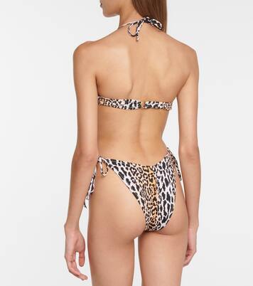 Culotte de bikini Penny imprimé léopard | Reina Olga