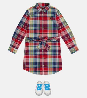 Robe à carreaux en coton | Polo Ralph Lauren Kids