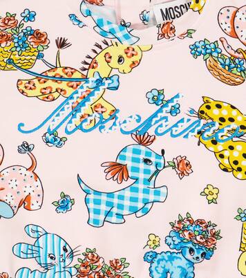 Baby printed cotton-blend sweater | Moschino Kids