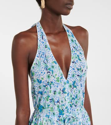 Bedrucktes Maxikleid Carine aus Baumwolle | Poupette St Barth