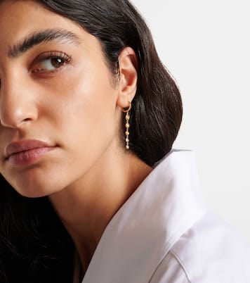 Ohrringe Charmed Micro Gabby aus 18kt Gelbgold mit Diamanten | Octavia Elizabeth