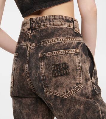 Low-Rise Straight Jeans | Miu Miu