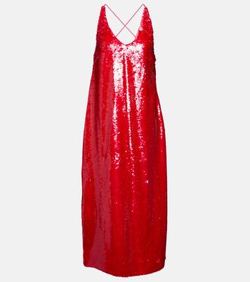 Robe midi à sequins | Ganni