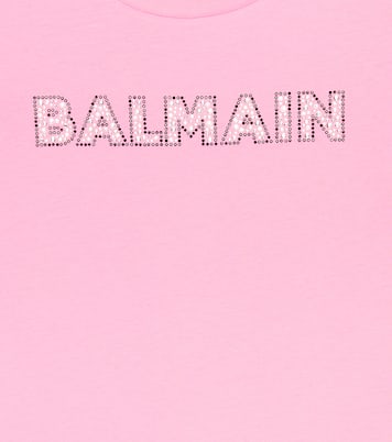 Logo cotton jersey T-shirt | Balmain Kids
