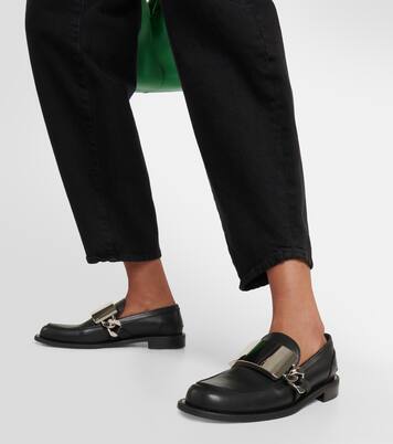 Loafers Gourmet Chain aus Leder | JW Anderson