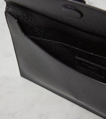 Uptown leather clutch | Saint Laurent
