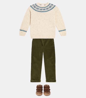 Fair Isle wool-blend intarsia sweater | La Coqueta