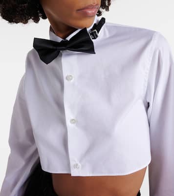 Cropped-Hemd aus Baumwolle | Noir Kei Ninomiya