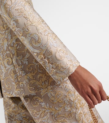 Blazer de botonadura simple con brocado | Stella McCartney