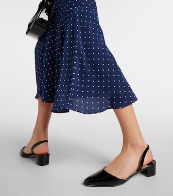 Aspro 30 patent leather slingback pumps | Manolo Blahnik