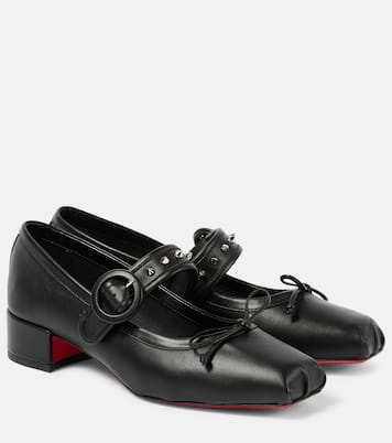 Mamastrapita Spikes leather Mary Jane flats | Christian Louboutin