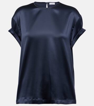Silk-blend T-shirt | Brunello Cucinelli