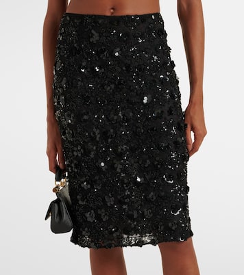 Bleistiftrock mit Pailletten | Dolce&Gabbana