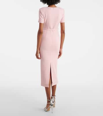 Robe midi en crêpe de laine | Roland Mouret