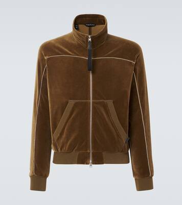 Cotton-blend velvet track jacket | Tom Ford