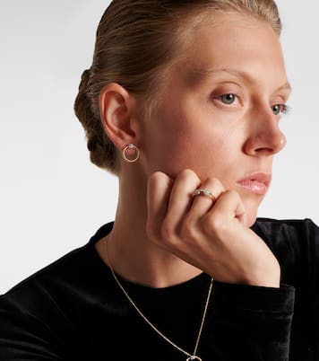 Prince 14kt gold earrings with diamonds | Stone and Strand