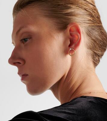 Prince 14kt gold earrings with diamonds | Stone and Strand