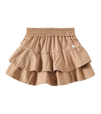 Top in misto cotone con volant | Monnalisa