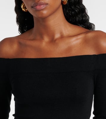 Off-Shoulder-Minikleid aus Kaschmir und Seide | Tom Ford