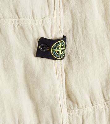 Compass linen pants | Stone Island Junior