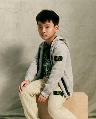 Compass linen pants | Stone Island Junior