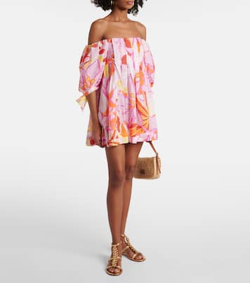 Robe Catalina imprimée en coton | Poupette St Barth