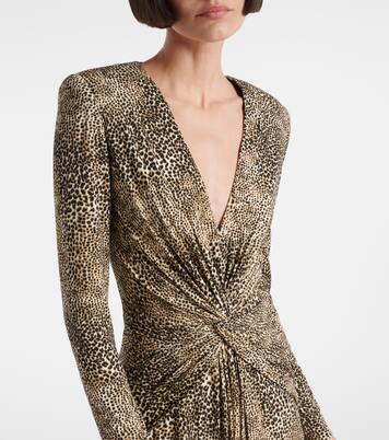 Vestido de fiesta Animalier de jersey | Elie Saab