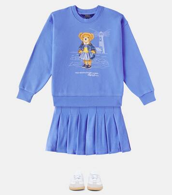 Gonna in cotone a pieghe | Polo Ralph Lauren Kids