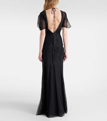 Robe Bella aus Organza | Victoria Beckham