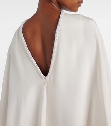 Abito lungo Poker in seta con mantella | Max Mara