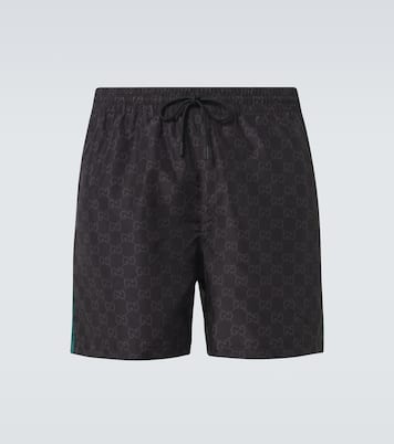 Badeshorts Web Stripe GG | Gucci