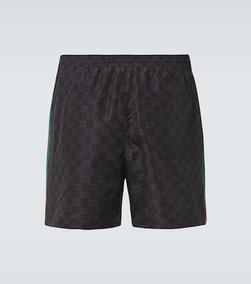 Badeshorts Web Stripe GG | Gucci