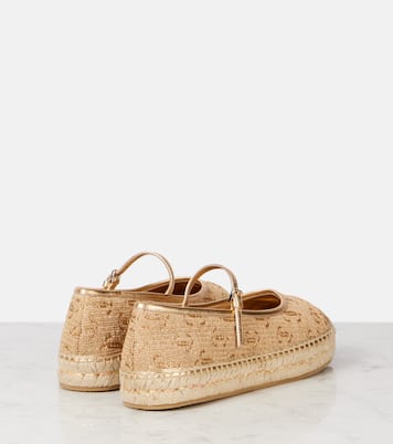 Aciel leather-trimmed espadrilles | Jimmy Choo