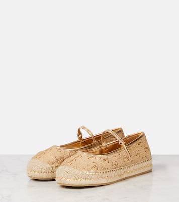 Aciel leather-trimmed espadrilles | Jimmy Choo
