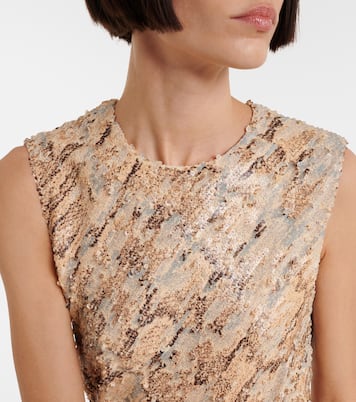 Sequined snake-effect gown | Dries Van Noten