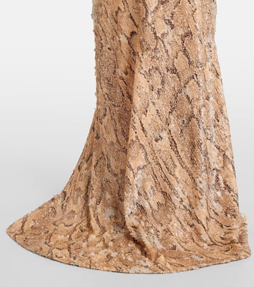Sequined snake-effect gown | Dries Van Noten