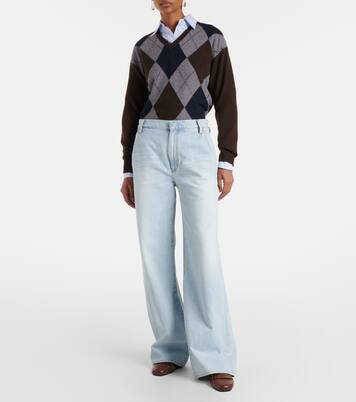 Shona high-rise wide-leg jeans | Agolde