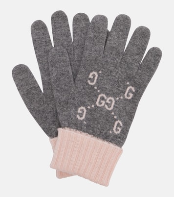 Gants GG en jacquard de cachemire | Gucci