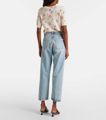 High-Rise Straight Jeans The Vertical Crop | Frame
