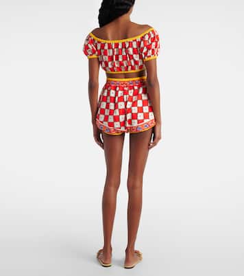 Bedruckte Shorts aus Baumwolle | Dolce&Gabbana