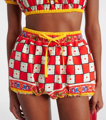 Bedruckte Shorts aus Baumwolle | Dolce&Gabbana